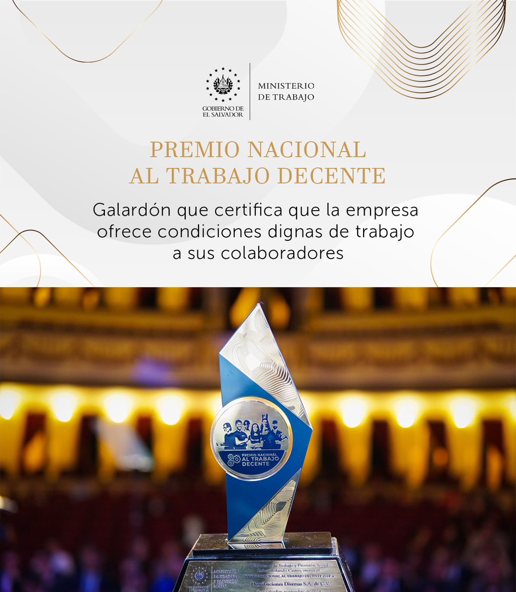 LupitaOrellanax's tweet image. El trabajo decente es la base del desarrollo.

Hoy celebramos a las empresas que están construyendo un El Salvador con más justicia laboral. 🇸🇻

#TrabajoDecente
#PremioNacionalAlTrabajoDecente