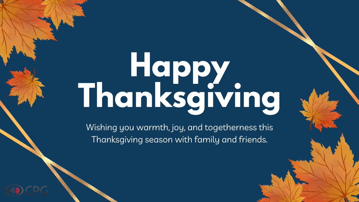 CPGSourcing's tweet photo. Happy Thanksgiving! We’re thankful for the trust and partnerships that drive our work at CPG. Wishing you joy, success, and strong connections this season and beyond.

#Thanksgiving #Thankful #HappyThanksgiving #GlobalTrade #SupplyChainSolutions #Partnership #CPGSourcing https://t.co/3UkKolQYwq