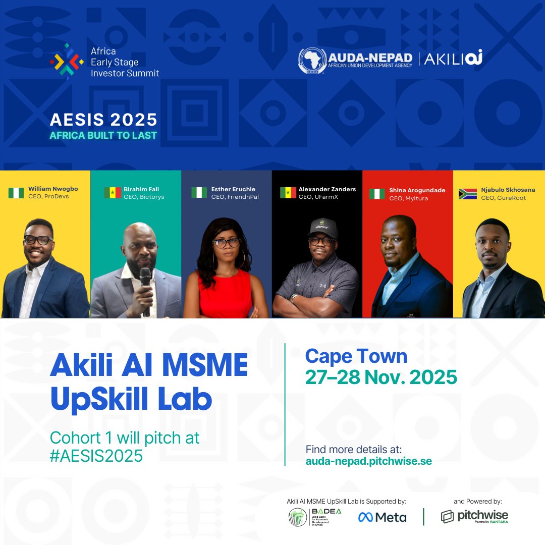 AUDA-NEPAD Entrepreneurial Ecosystem Support tweet media