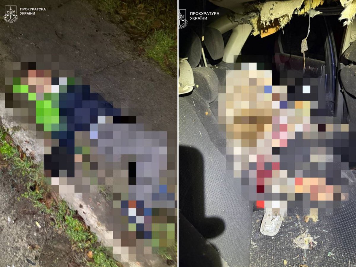 BohuslavskaKate's tweet image. A woman and a 6‑year‑old child were killed in a Russian drone attack on a car in Kherson‼️

A woman and a child were killed at the scene.

The driver of the car was injured and taken to hospital.

Murderers! Terrorists!