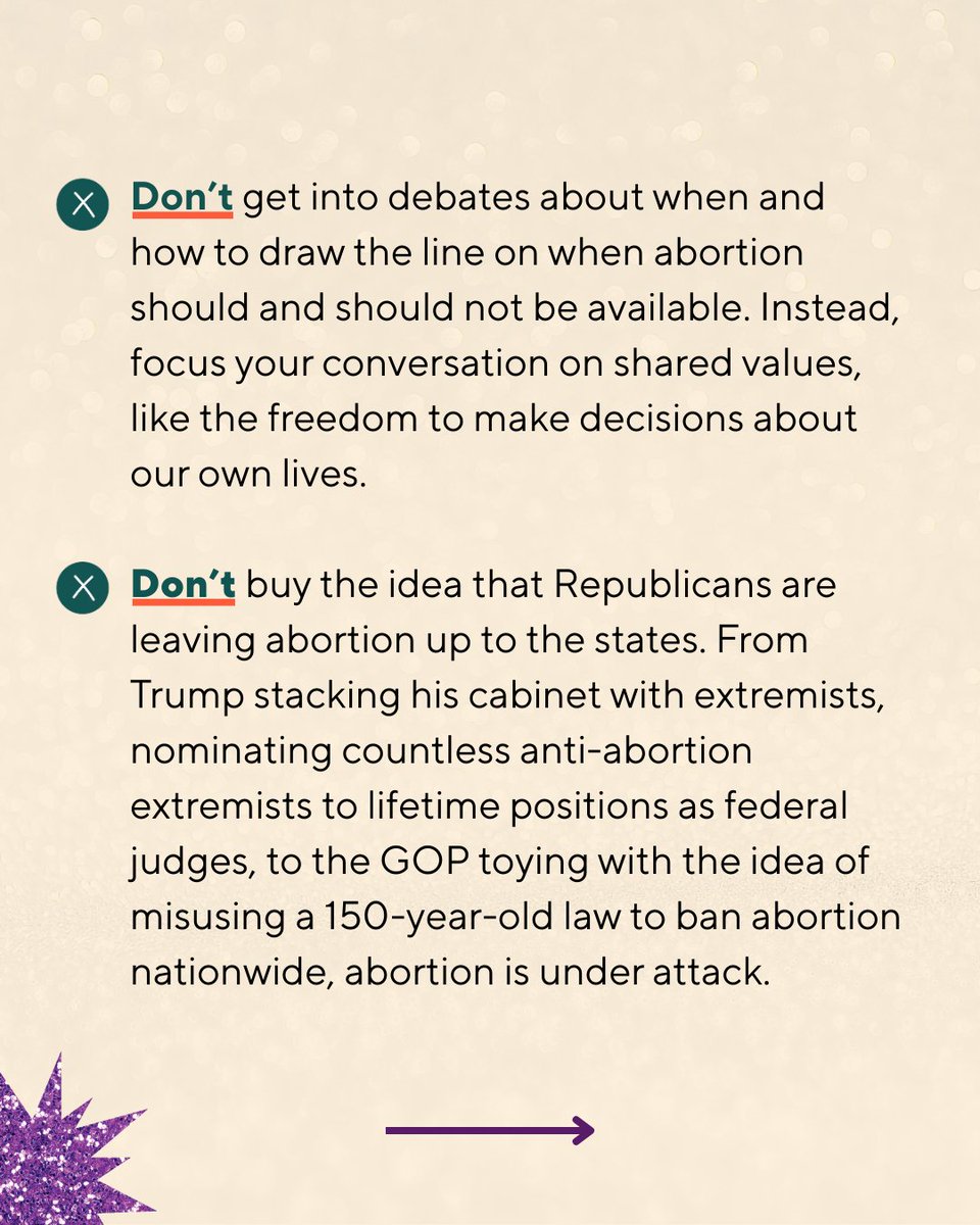 reproforall's tweet image. We want to make sure you are prepared this Thanksgiving. These are the things you should NOT do at the dinner table this holiday season when discussing reproductive freedom. 

Full conversation guide here: reproforall.org/convo
