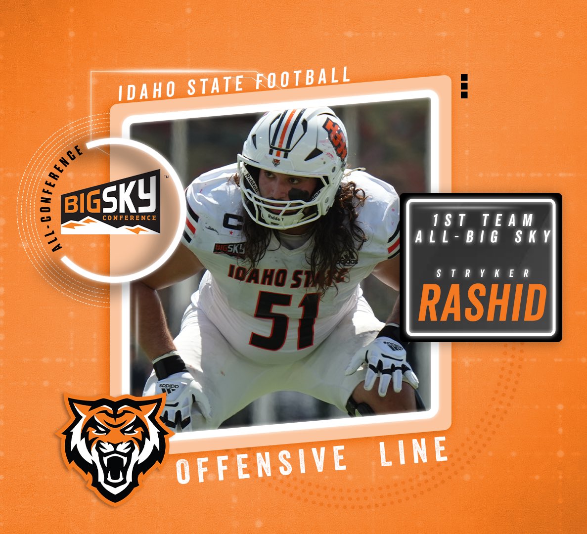 Bringing home 1st Team Honors for the Oline! Congrats Stryker! #ROAR