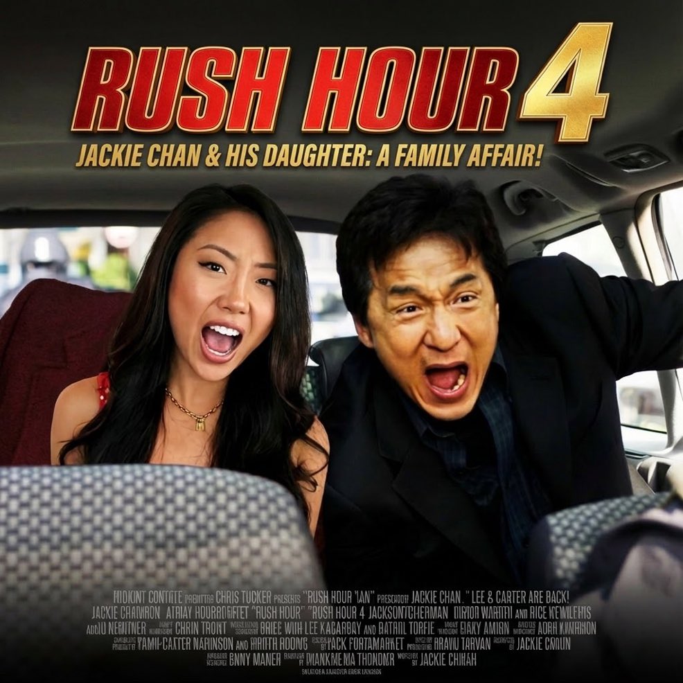 I’m starring in Rush Hour 4 with my dad! 🙏