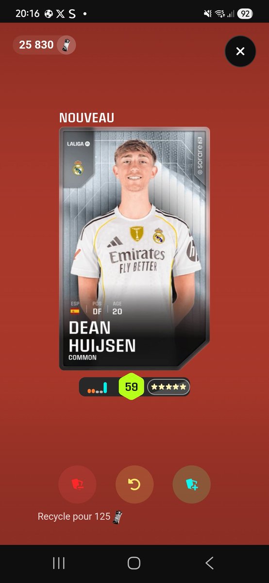 YNM2703's tweet image. Bonsoir toi ! #common #sorare26