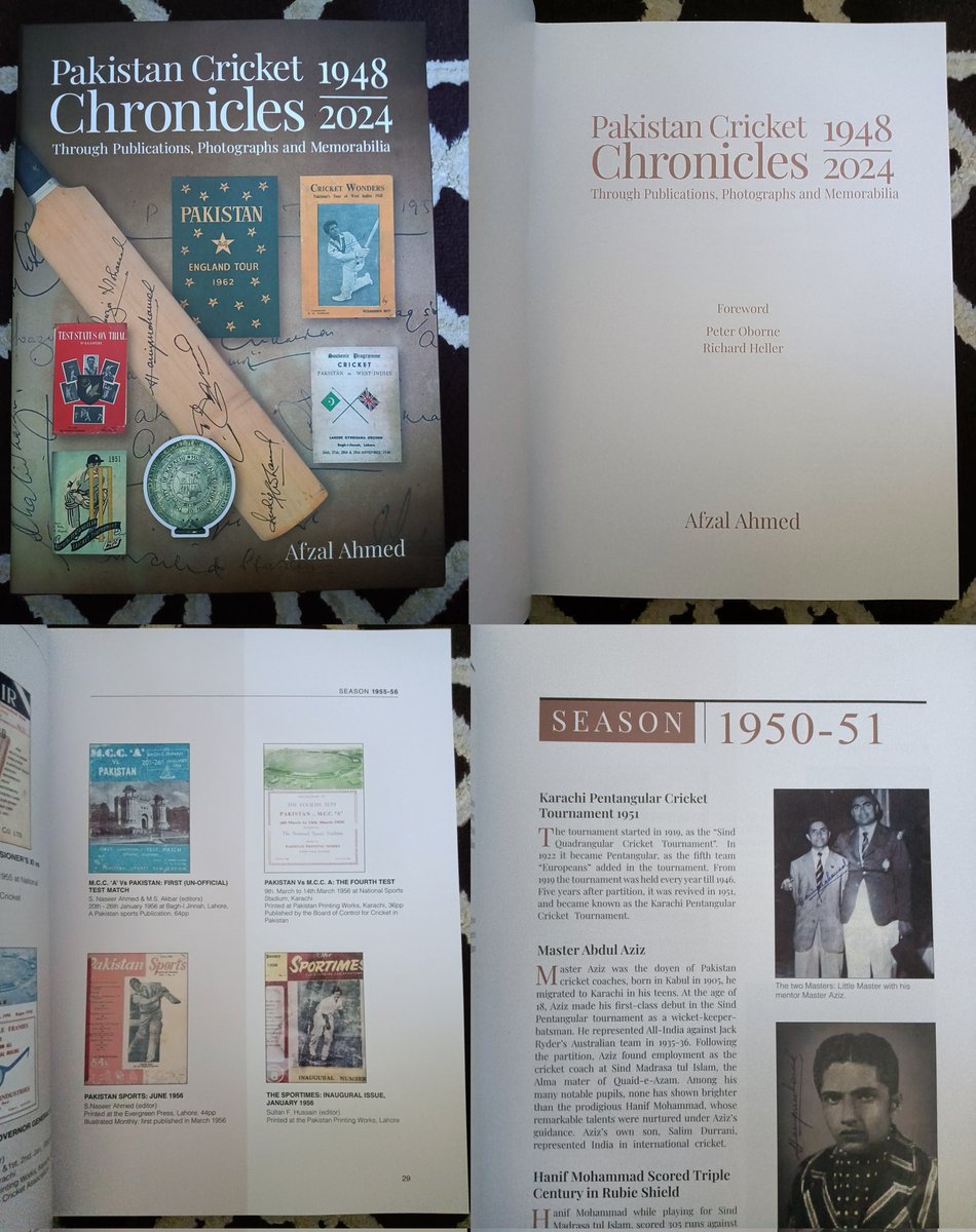 As someone who loves sharing retro cricket moments, Pakistan Cricket Chronicles 1948–2024 feels special. Afzal Ahmed’s five decades of collecting shine through every rare photo and season summary. A beautifully crafted tribute to Pakistan’s cricket history. <a href="/Afzalahmed37/">Afzal Ahmed</a>