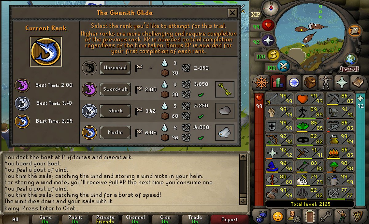 Gwenith Glide Marlin Rank ✨Achieved✨

(despite the currently broken / half-working crystal extractor)

Done at 77 Sailing! ⚓️