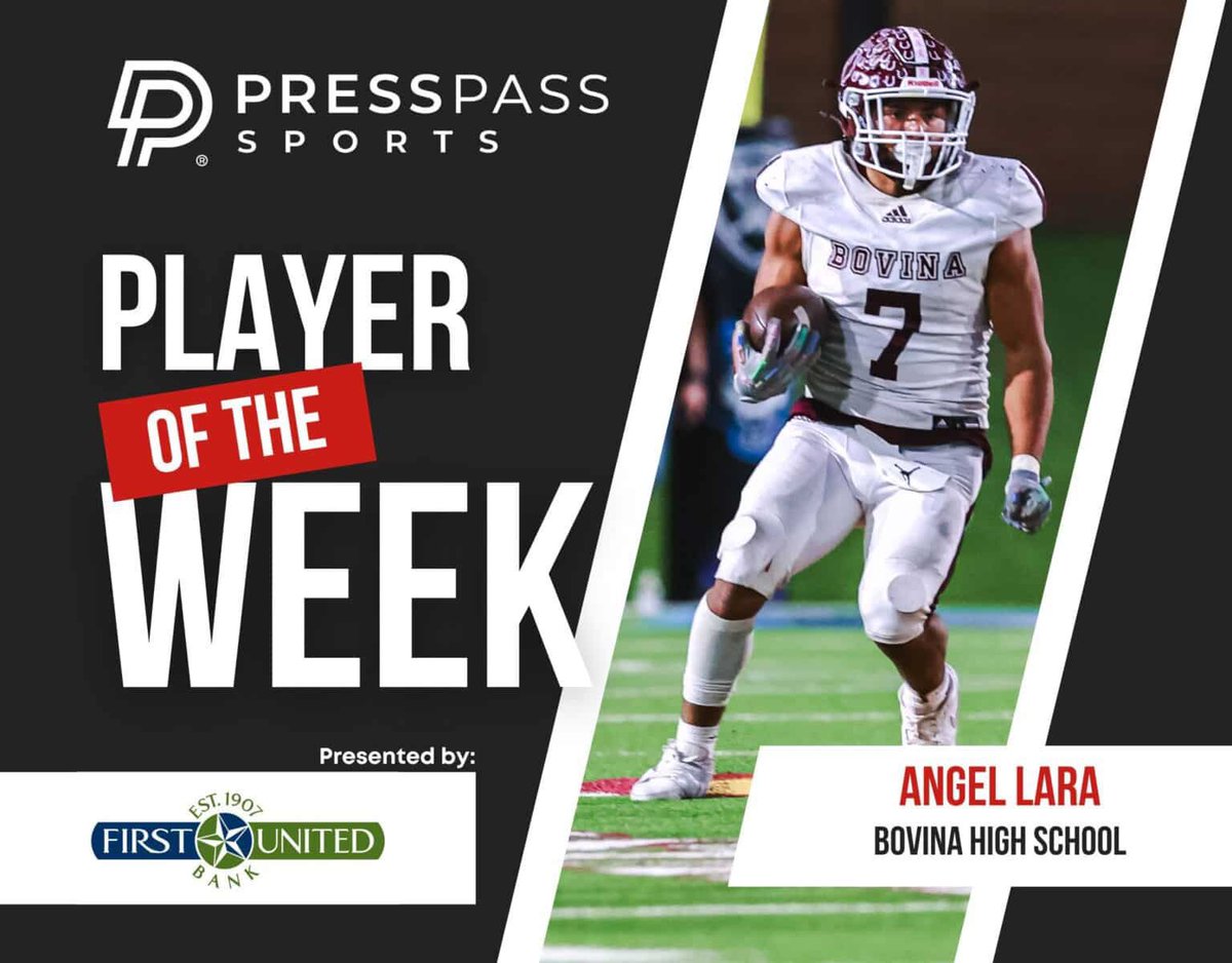 Angel_lara07's tweet photo. #S2P Thank you @PressPassSports for naming me player of the week!! Thank you to my teammates, community, and coaches for making this all happen.#WTD @806hsscmedia @CoachWhiteDB1 @HectorRgz53 @wtd2301 @mosesk225 @KaleSteed https://t.co/kiNYn8pA90
