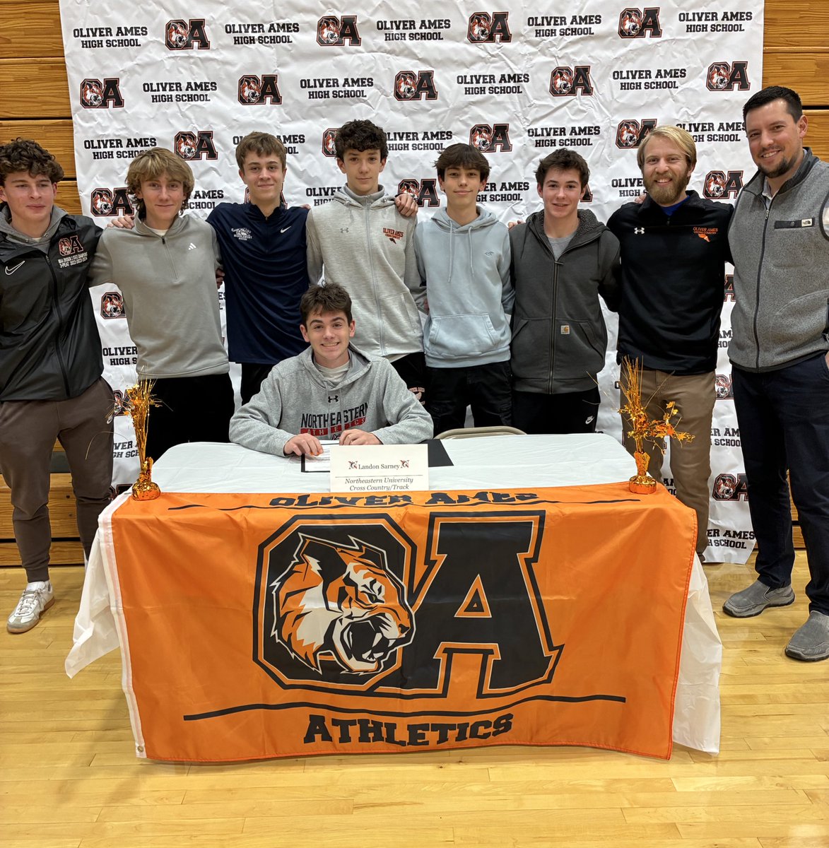 ‼️College Signing Day ‼️

OA celebrated seniors Lyn Cooper &amp; Landon Sarney on their college commitments. 

Lyn Cooper will be attending Franklin Pierce to play field hockey.

Landon Sarney will be attending Northeastern University to compete in both cross country &amp; track.