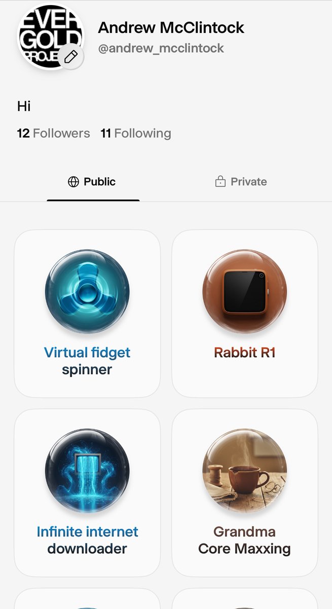 idea_oriented's tweet image. I found the cheat code for how to make a fidget spinner widget on @wabi 

This is the way @ekuyda