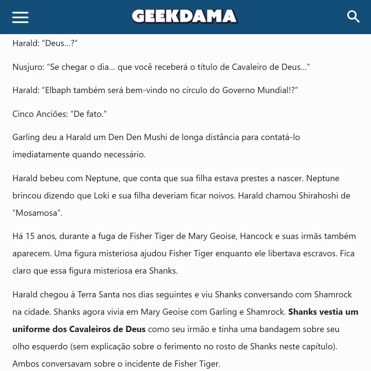 geekdama's tweet photo. #ONEPIECE1167

🚨🚨 SPOILERS COMPLETOS!! Capítulo recheado de novas informações!!! 🤩 https://t.co/4wywBhIsai