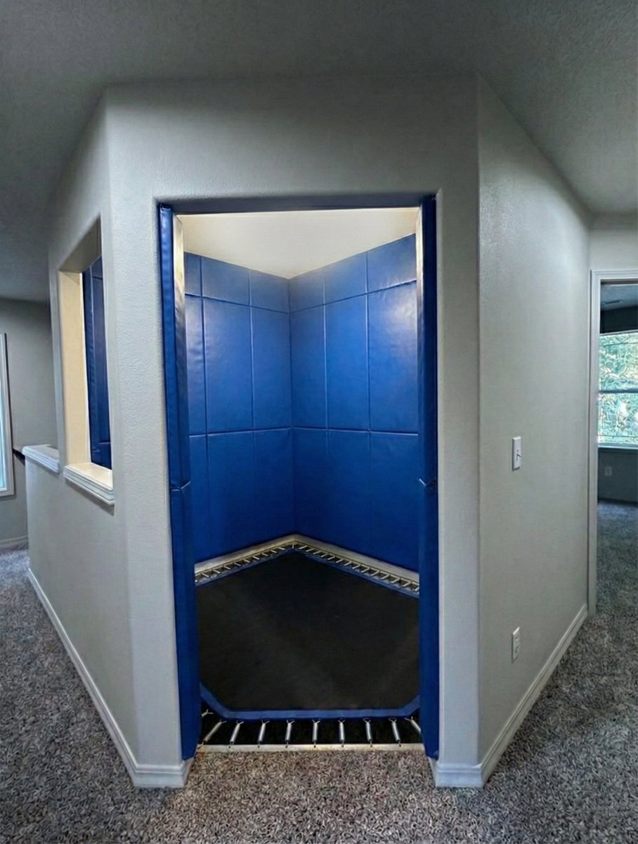 Make it a Mini Trampoline Room