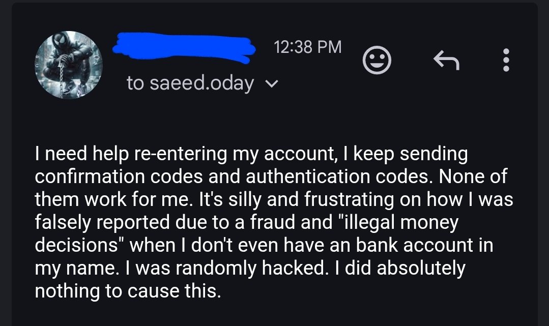 AnimorOffical's tweet image. Yeeeeaaaaahhhhhh, so my discord account has disabled and (possibly) hacked by some impersonator and I was accidentally reported by one of my friends. I have been doing confirmation codes and authentication codes but, none are working. Comms are disabled for now