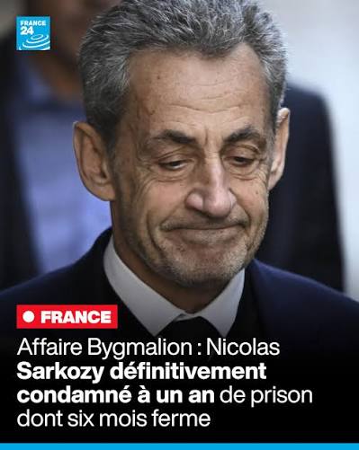 C'est quoi cette peine à 2 balles pour Sarko ?

- À 18 ans, simple lycéen, tu triches au bac, c'est 5 ans d'interdiction d'examen.

- À 57 ans, Président de la République, tu triches à l'élection présidentielle et trahis 46 millions d'électeurs, c'est "oh l'vilain garnement". 🤬