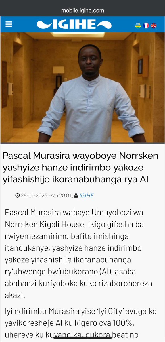 Ntibikiri ibanga. Iyo ndirimbo yakozwe na AI urayisanga hano: youtu.be/wtqGa0ucxBo?fe…