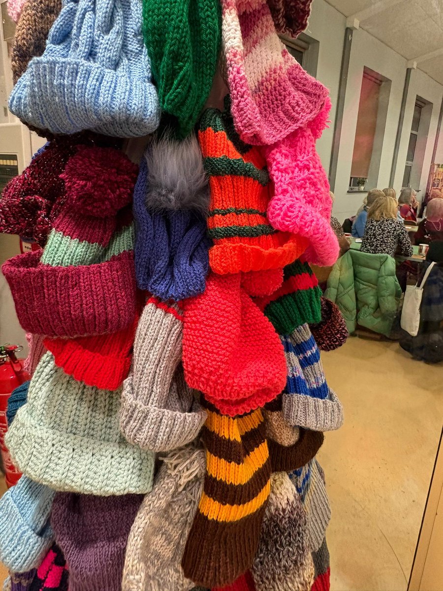 Pensby WI  brought festive cheer with a dazzling Hat Tree. But the Hat Tree is more than just a decoration.  When it’s taken down, all the hats will be donated to homeless charities, ensuring our seasonal display continues to bring comfort and kindness long after Christmas.