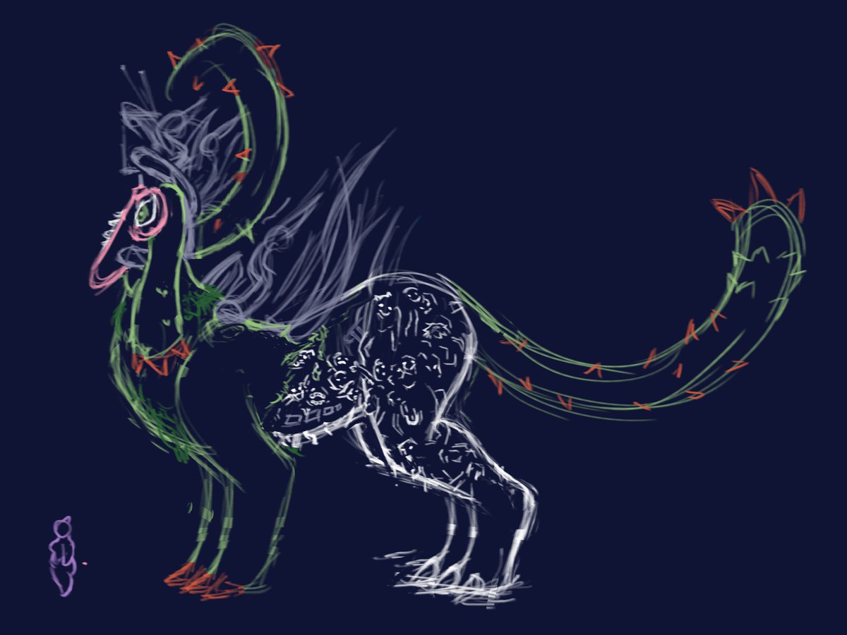 Thought about doing Photoshop Flowey porn, so I tried to design bro a body
Didn't want him to just be a guy so
Dragon boy