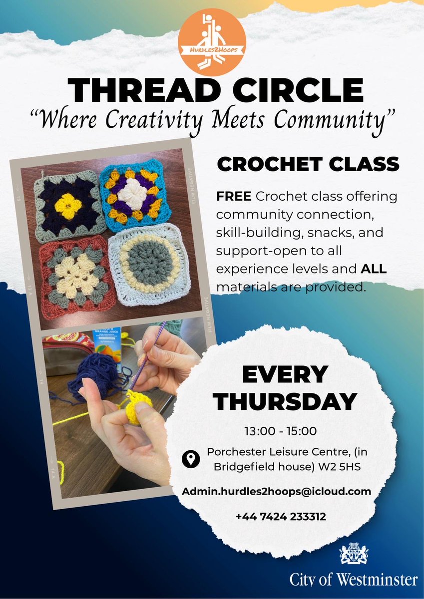 Thrive Thursday 🧶

Join us tomorrow in making winter clothing for asylum seekers, refugees and homeless individuals! 

<a href="/CityWestminster/">Westminster City Council</a>