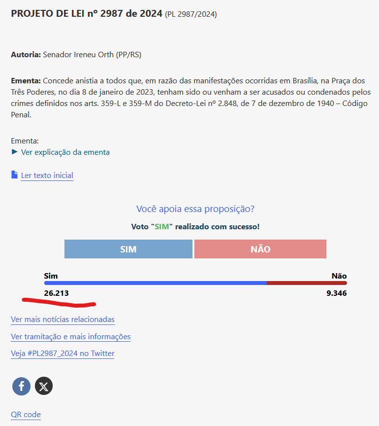 Oficial_Mesmo4's tweet image. Sei que não adiantam nada essas consultas públicas, mas fiz a minha parte e estamos vencendo, mas não podemos esmorecer.

www12.senado.leg.br/ecidadania/vis…
