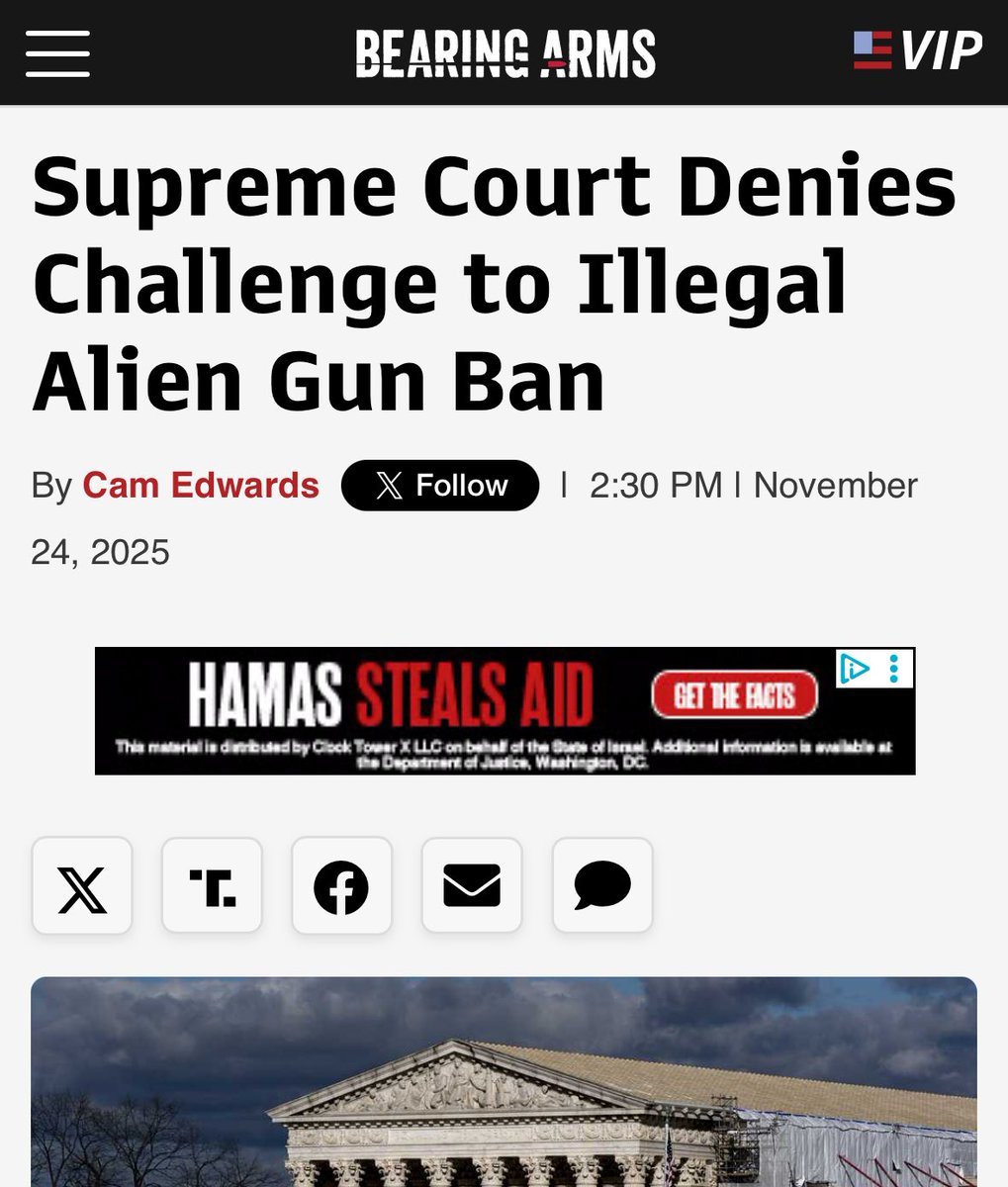 WillesLee's tweet image. Lots of SCOTUS now and coming.

“Carbajal-Flores then appealed to the Supreme Court, but now that his case has been rejected prosecutors are free to go after him once more.”
#merica