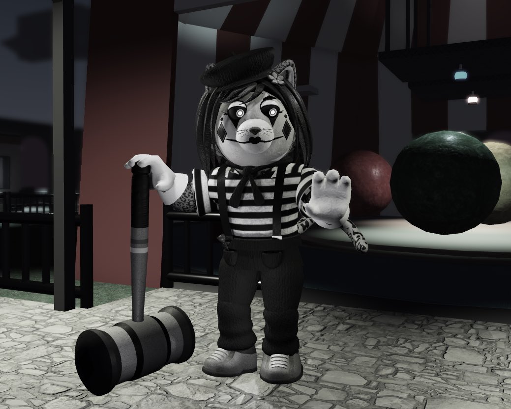 CyberblueYT's tweet image. Day 8 of posting my community skin Calixé until Minitoon notices.
If Calixé ever makes it into the game, this will be her official render for the wiki.
#piggy | #CommunitySkin |#RobloxPiggy