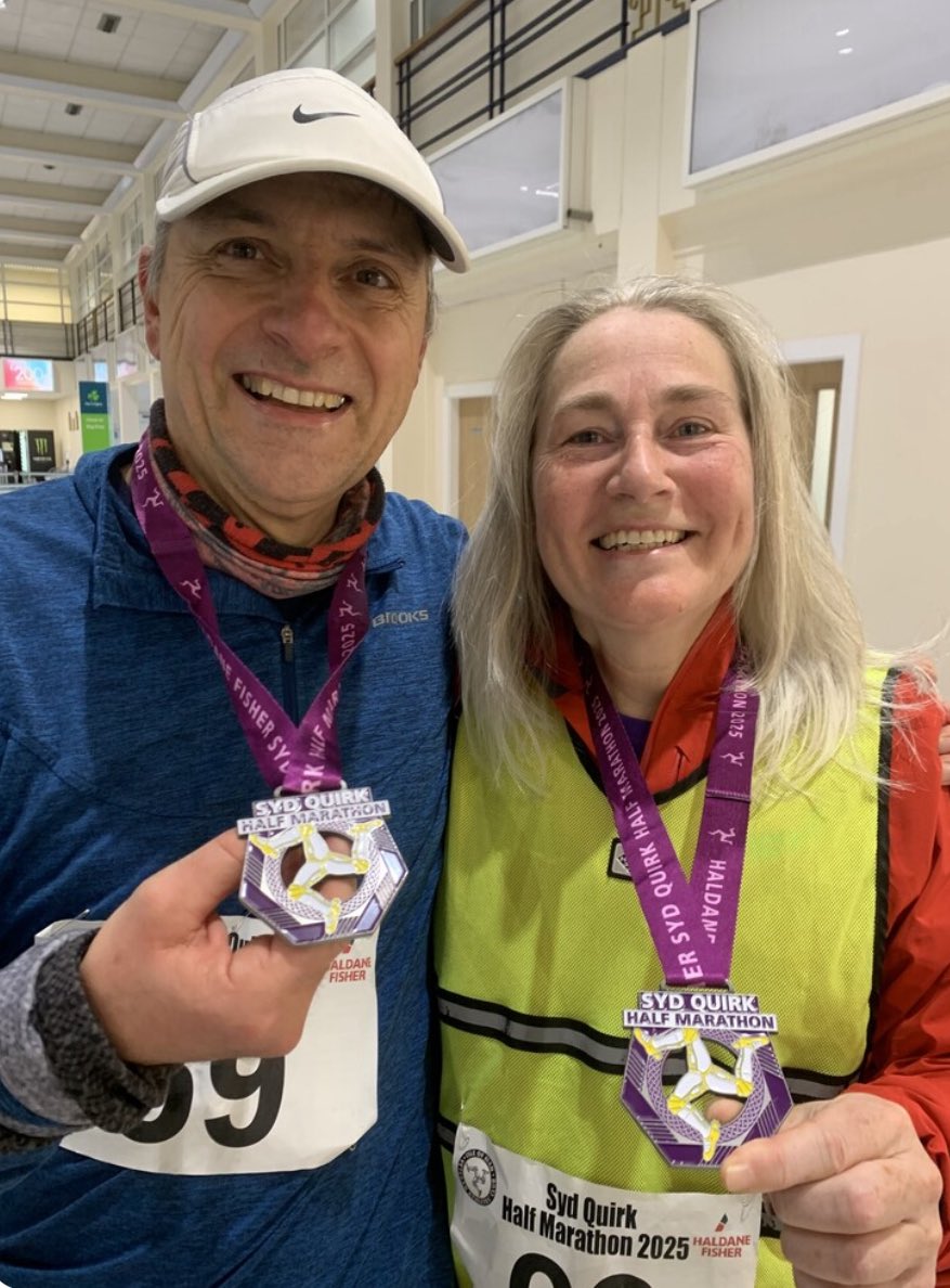 What a great day. Antony Boyd paced his wife to her first race finish in 6 years. 
Talk about team work!