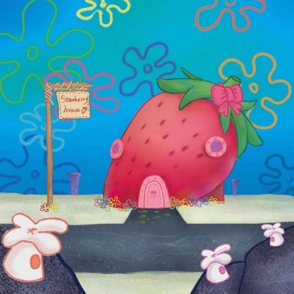 HoesLuvVante's tweet image. my house if I was in spongebob