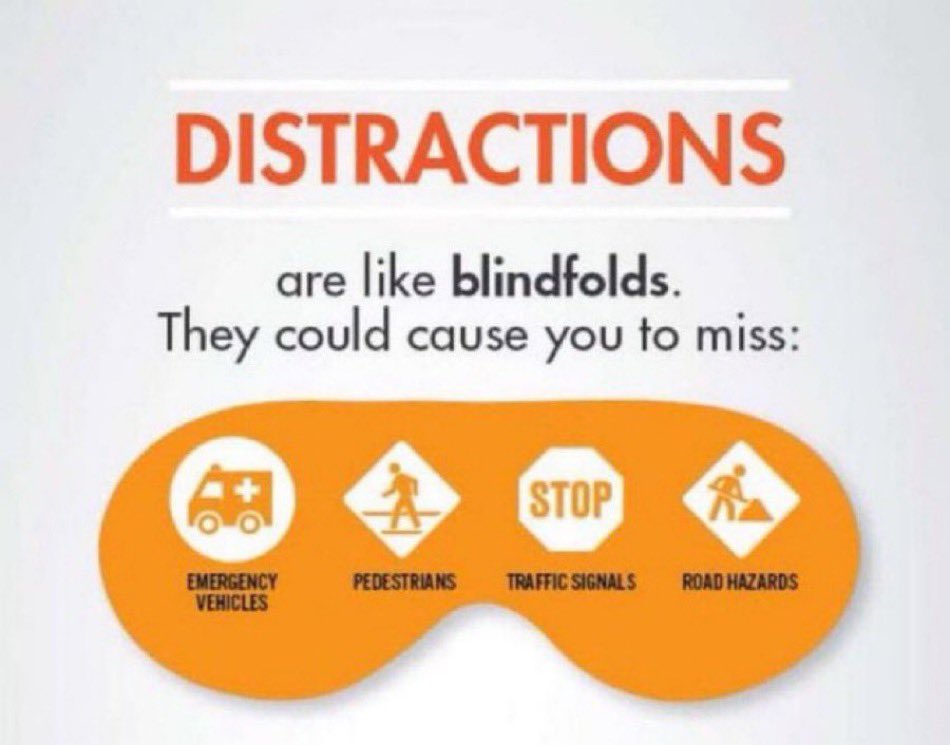 mcfrsPIO's tweet image. Travel at all-time high around Thanksgiving holiday. There are 3 types of distracted driving: 

1. Visual: 
Taking your eyes off the road

2. Manual: 
Taking your hands off the wheel

3. Cognitive:
Taking your mind off driving

Keep your eyes &amp;amp; your mind on the road at all times.