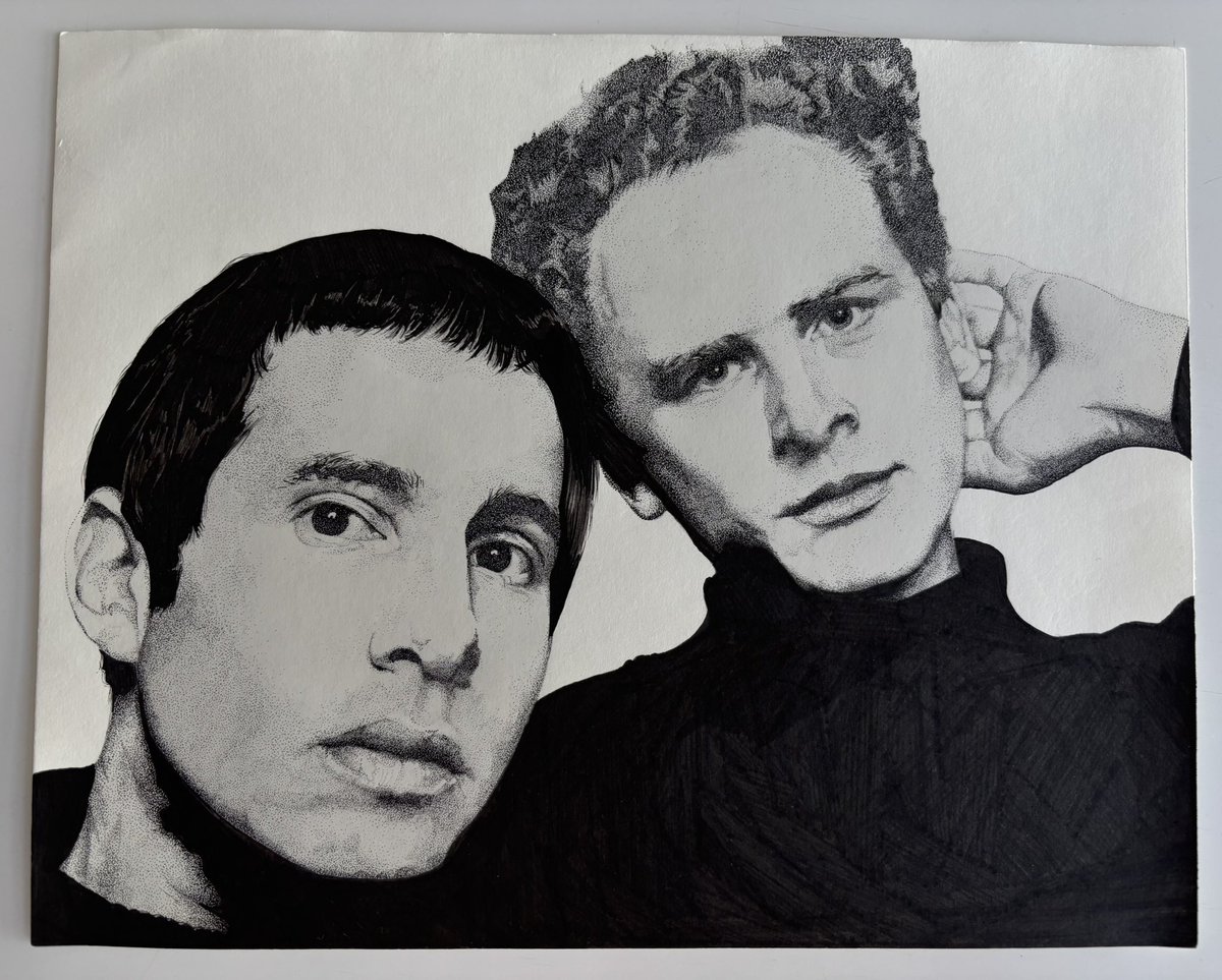 streetangeIs's tweet image. Bookends / Simon &amp;amp; Garfunkel
9x12 done in pigma micron pen (0.20mm tip) + sakura pigma sensei graphic pen on watercolor paper 
•
#simonandgarfunkel #artgarfunkel #paulsimon #pointillism #pigmamicron @PaulSimonMusic 
• 
instagram.com/p/DRfjfGojmHA/…