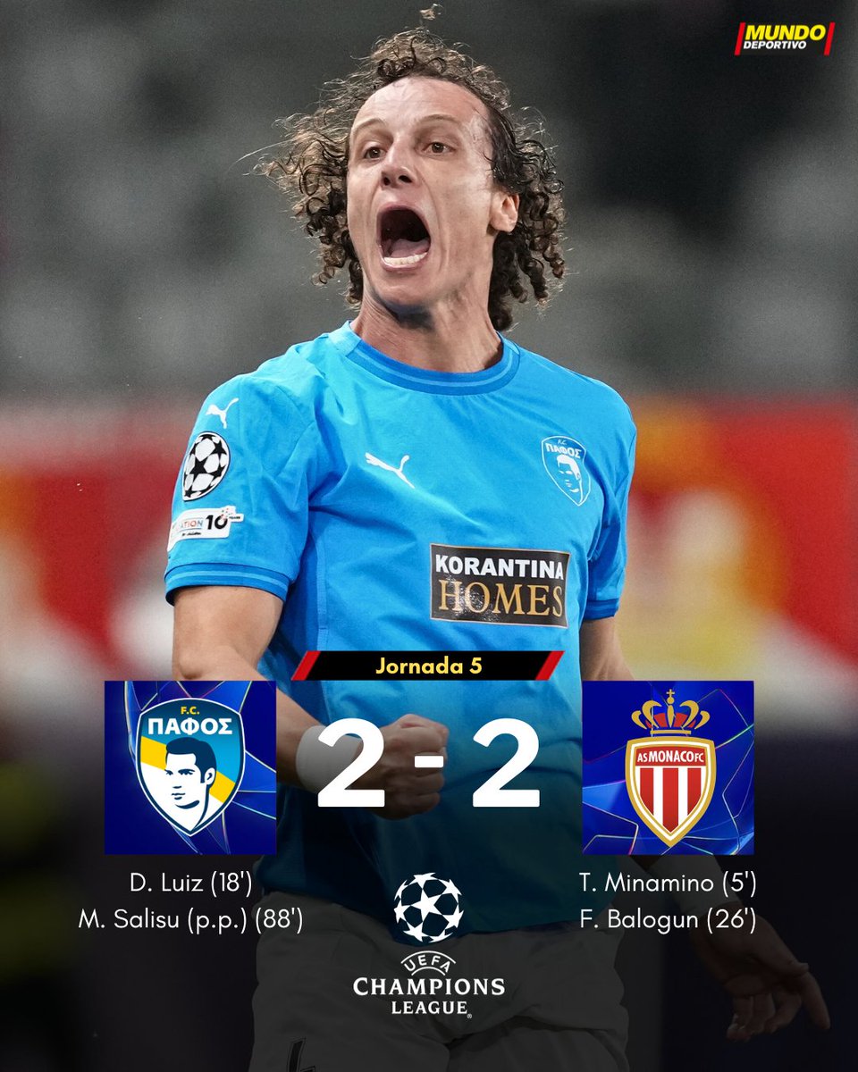 🟰 El Mónaco, con Ansu Fati desde el 76', se deja empatar por el Pafos

✍️ <a href="/imentruit/">Imma Mentruit</a> 

mundodeportivo.com/futbol/champio…