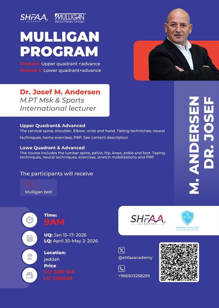 shfaaacademy's tweet photo. 🌟 SHFAA Academy is coming to Jeddah! 

We’re offering you an exclusive discount,

Join the mulligan Course – Upper & Lower
and enjoy over 13% OFF!

💬 Use code: ABSHF

📍 Jeddah | 💥 Limited seats 

Registration  NOW👇🏼
https://t.co/CEdUPlcMq1

Tabby service 🔻

https://t.co/xNGN2vee9y

For more information 📞
+966503258259