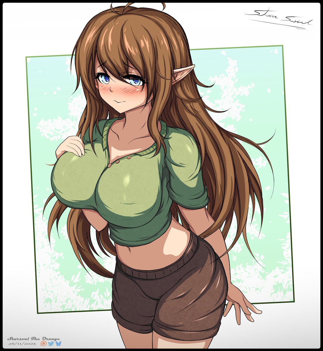 StarsoulOrange's tweet photo. The Unlucky Adventurer - Lulu Valentine

<It's not perfect, but I'm kinda happy with the end result with this illustration.>
"Note: I used a reference for the body and shading."

#Anime #Artist #Art #DigitalArt #Sketch #Artist #Drawing #OC #Illustration #OriginalCharacter #Elf https://t.co/xMoMjECXw3