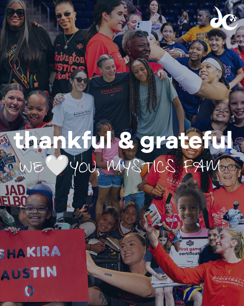 Feeling extra thankful for everyone who makes up our Mystics family ❤️
