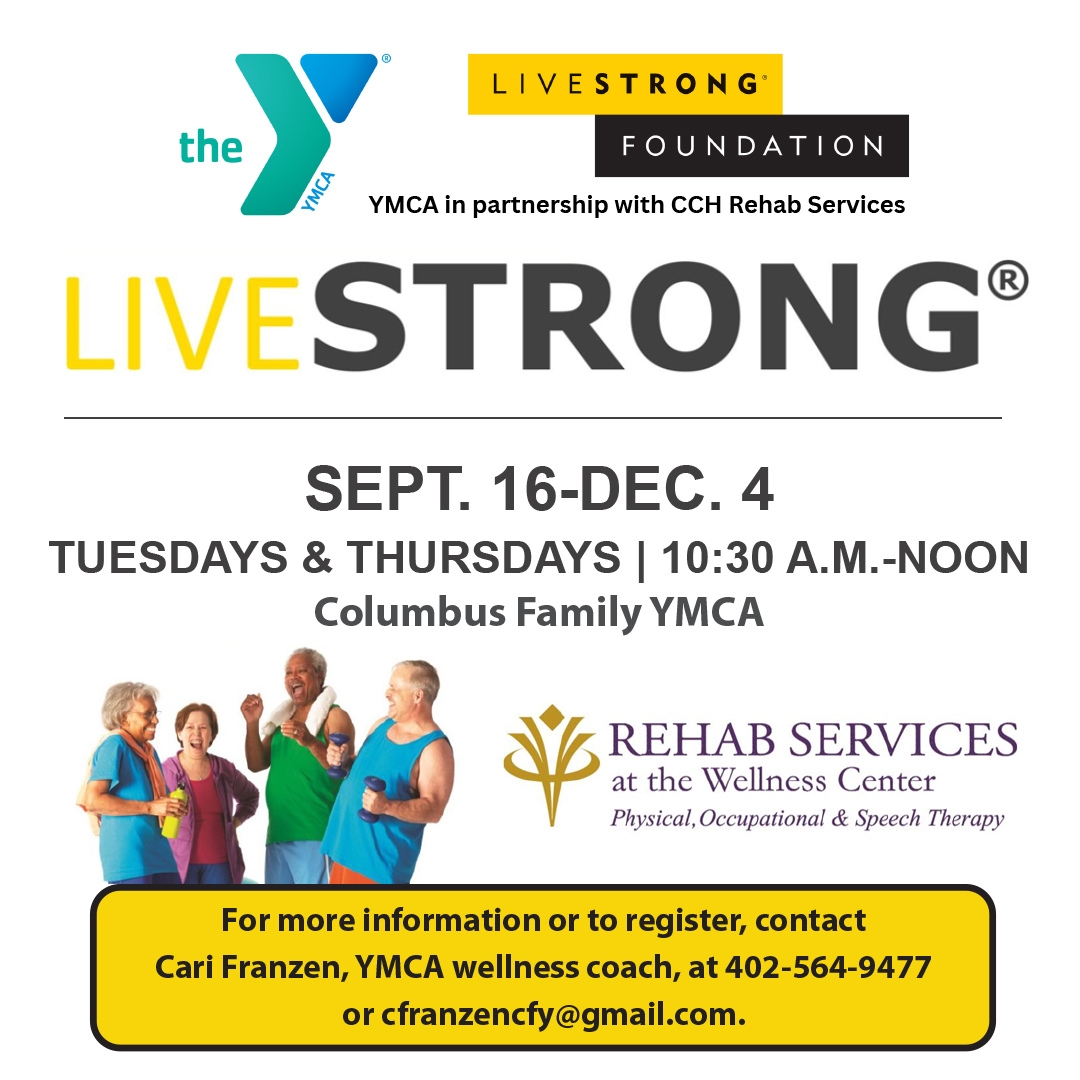 columbushosp's tweet image. LIVESTRONG® at the YMCA helps people rebuild strength and confidence after cancer. Participants work in a safe, supportive group environment with trained YMCA and CCH staff.

#LIVESTRONG #CancerSupport #YMCA #WellnessAfterCancer