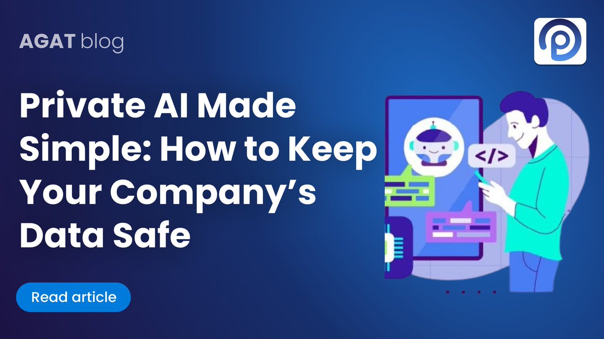 AGATSoftware's tweet image. AI is powerful, but it can expose your data.
Here’s how Private AI keeps control in your hands.

👉 agatsoftware.com/blog/private-a…

#PrivateAI #AISecurity #ShadowAI #AICompliance #DataProtection