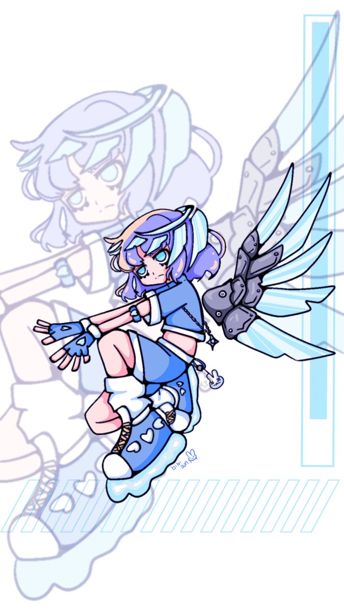 cierabot's tweet image. Cybercore angel #digitalart #clipartstudio #cybercore #y2k