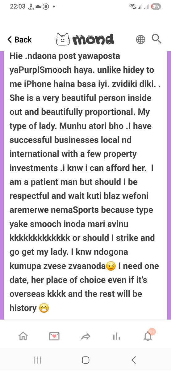 Ukangonzwa munhu anotanga kunyenga nekuti i can do anything for you wobva watoziya mastatement ekunyangira makumbo apana chimwe