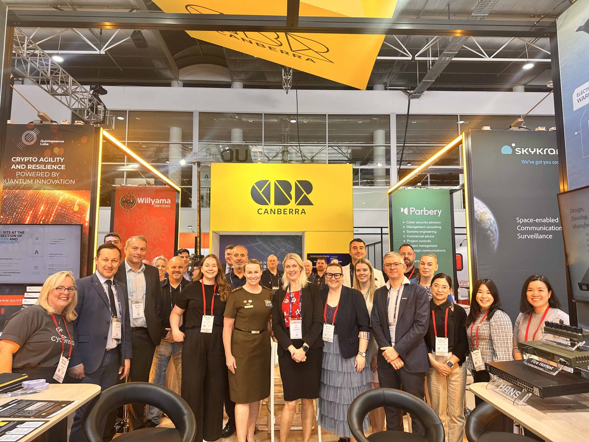 QuintessenceLab's tweet image. Great turnout at #MilCIS25 with Team Canberra!  It was great to connect with defence leaders and tech partners on the urgent need for quantum-resilient security—highlighting crypto agility &amp;amp; robust key management as essential for protecting sensitive and mission-critical systems.
