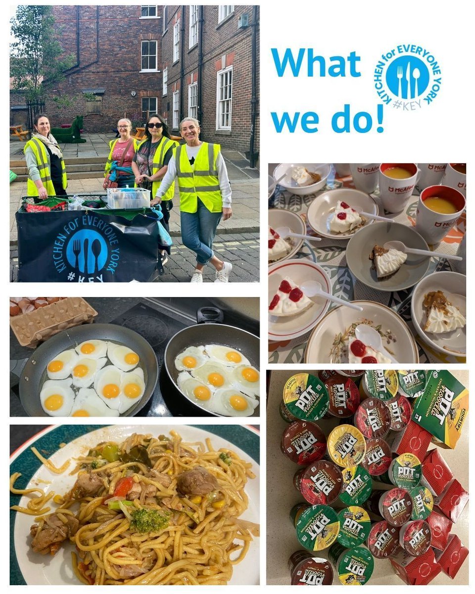 Kitchen for Everyone – What We Do Each Week 🍳💛

At Kitchen for Everyone, we believe that good food, warmth, and kindness should be available to everyone in York — no questions asked.

#KitchenForEveryone#HotMealsWarmHearts #KEY #helpinghomelessinyork #yorkcharity