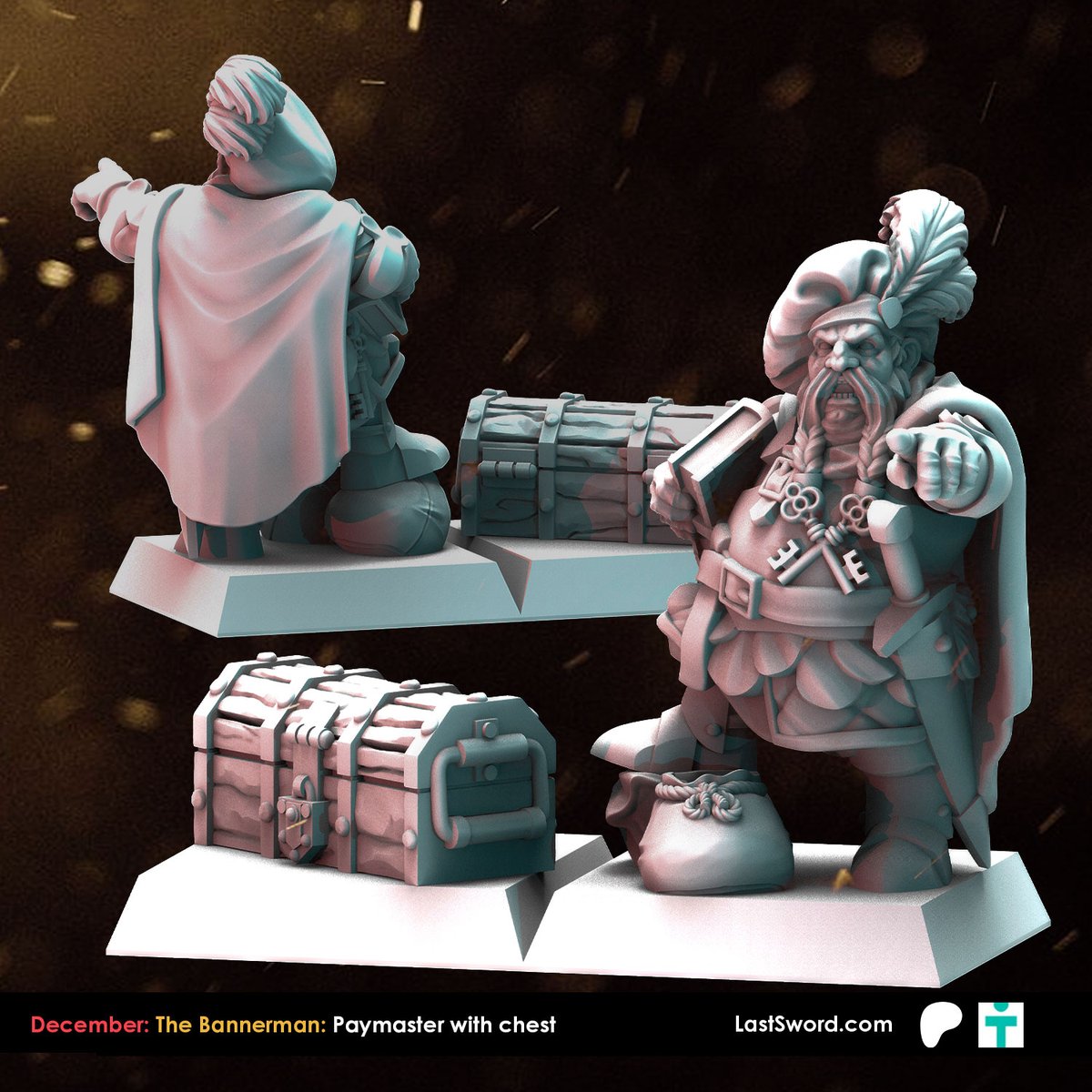 LastSwordMinis's tweet image. December Patreon: Paymaster with chest
Many years of petty raids, of staking everything on a single toss of the coin in each battle. Hoarding gold to buy new blades.
Soon at: loom.ly/Ifgv-w0
-
#citiesofsigmar #dogsofwar #the9thage #aos #3dprint #dnd #lastswordminiatures