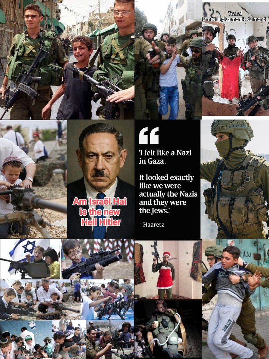 DBGDBFDBB's tweet image. Il n&apos;y a pas de guerre, c&apos;est un GÉNOCIDE, les terroristes #NetanyahuWarCriminal et son armée #Nazi tueur d&apos;ENFANTS.
Ça n&apos;a jamais été une guerre.