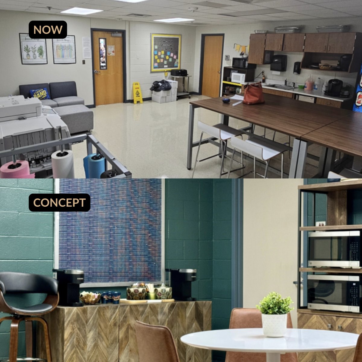 TechnologyDesi2's tweet image. Be a hero this Thanksgiving 🦃✨Help The Design Besties give Andrews High School (High Point, NC) a much-needed teachers’ lounge glow-up. Donate in minutes &amp;amp; show teachers some love 💛
[f.mtr.cool/rfcouwltre
#SupportTeachers #ThanksgivingGiving