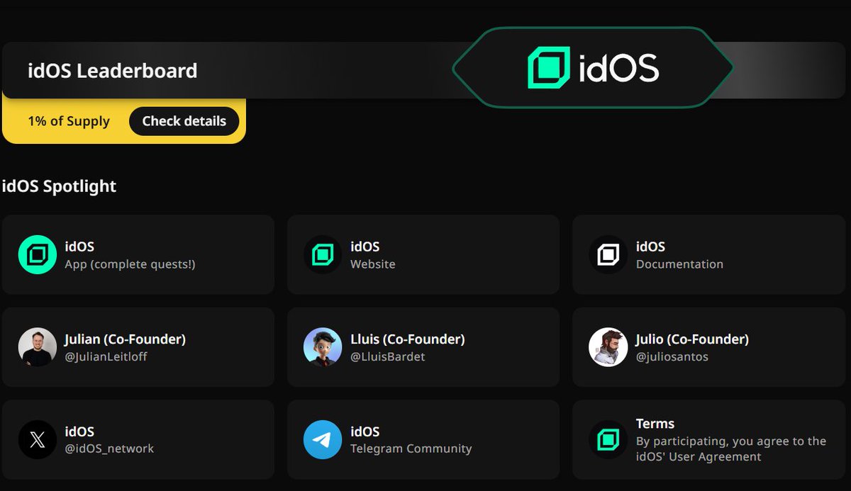 WeedzinxD's tweet image. Excited about @idOS_Network revolutionizing privacy and KYC in Web3! 

With decentralized identity, users finally control their data. 

Check out the Wallchain leaderboard to earn Mindshare by sharing insights. 

#idOS #Wallchain #DecentralizedID

@wallchain @idOS_network