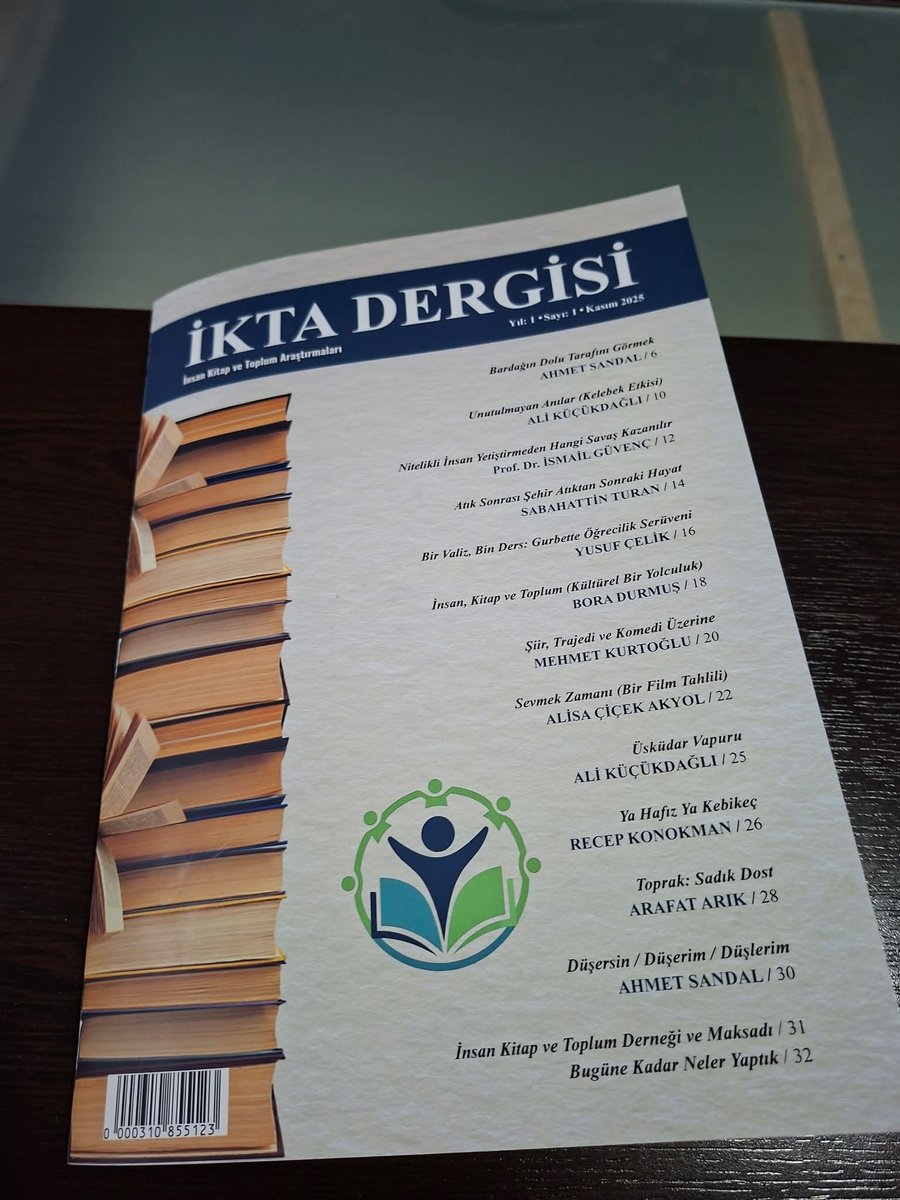 Türkiye'de yayın hayatına yeni bir dergi girmiştir. 

İnsan Kitap ve Toplum Araştırmaları Derneğimizin aylık yayın organı "İKTA" hayırlı ve uğurlu olsun.