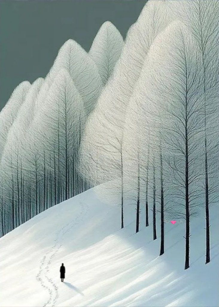 Winter is another form of absence,
some say a kindness: substituting white
after white for all the gutted fields before
their softening in spring.

Luisa A. Igloria, from "Absence, Presence"