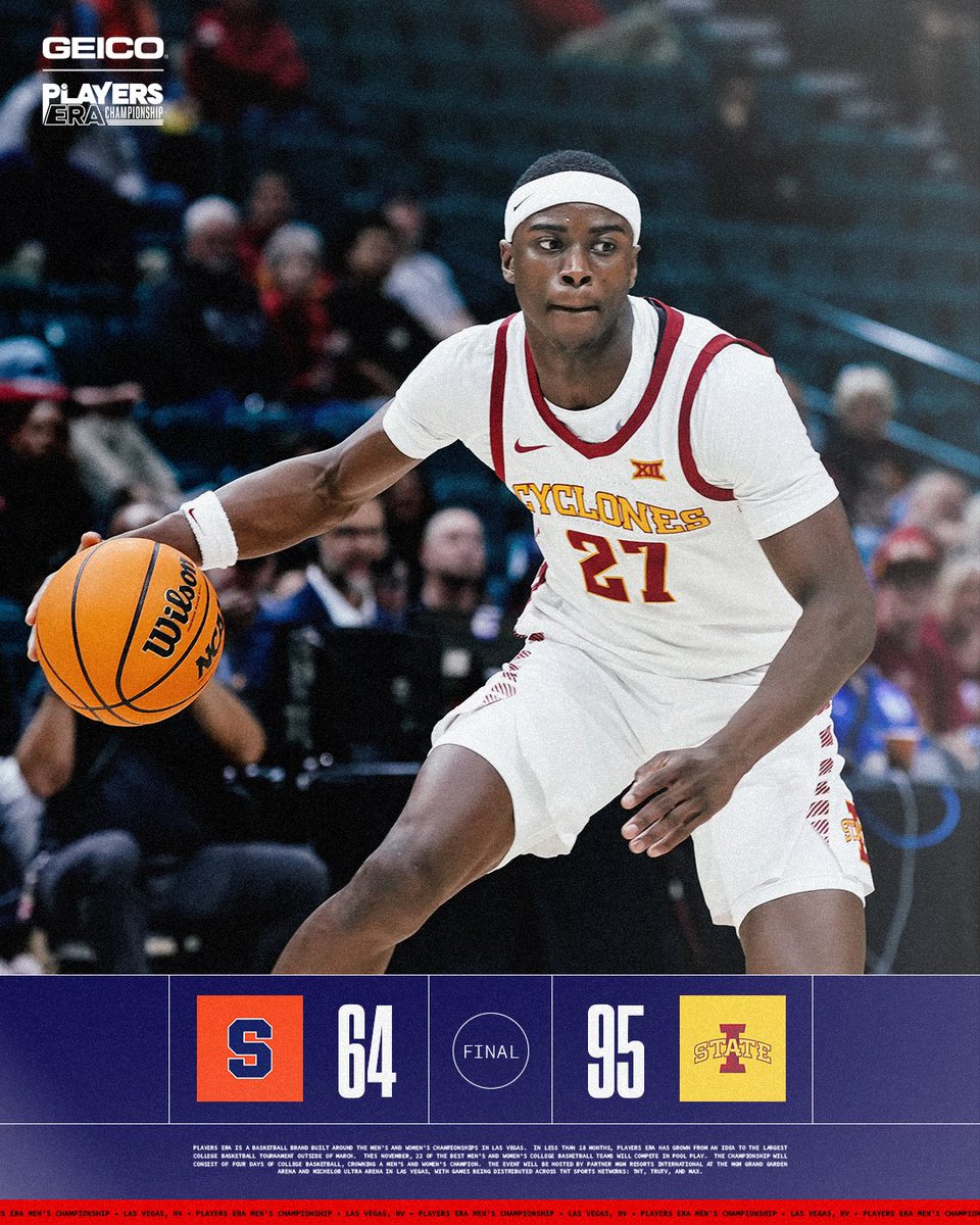 Players_Era's tweet image. The Cyclones walk off in style 🌪️

@CycloneMBB finishes 3-0 at Players Era 🔥