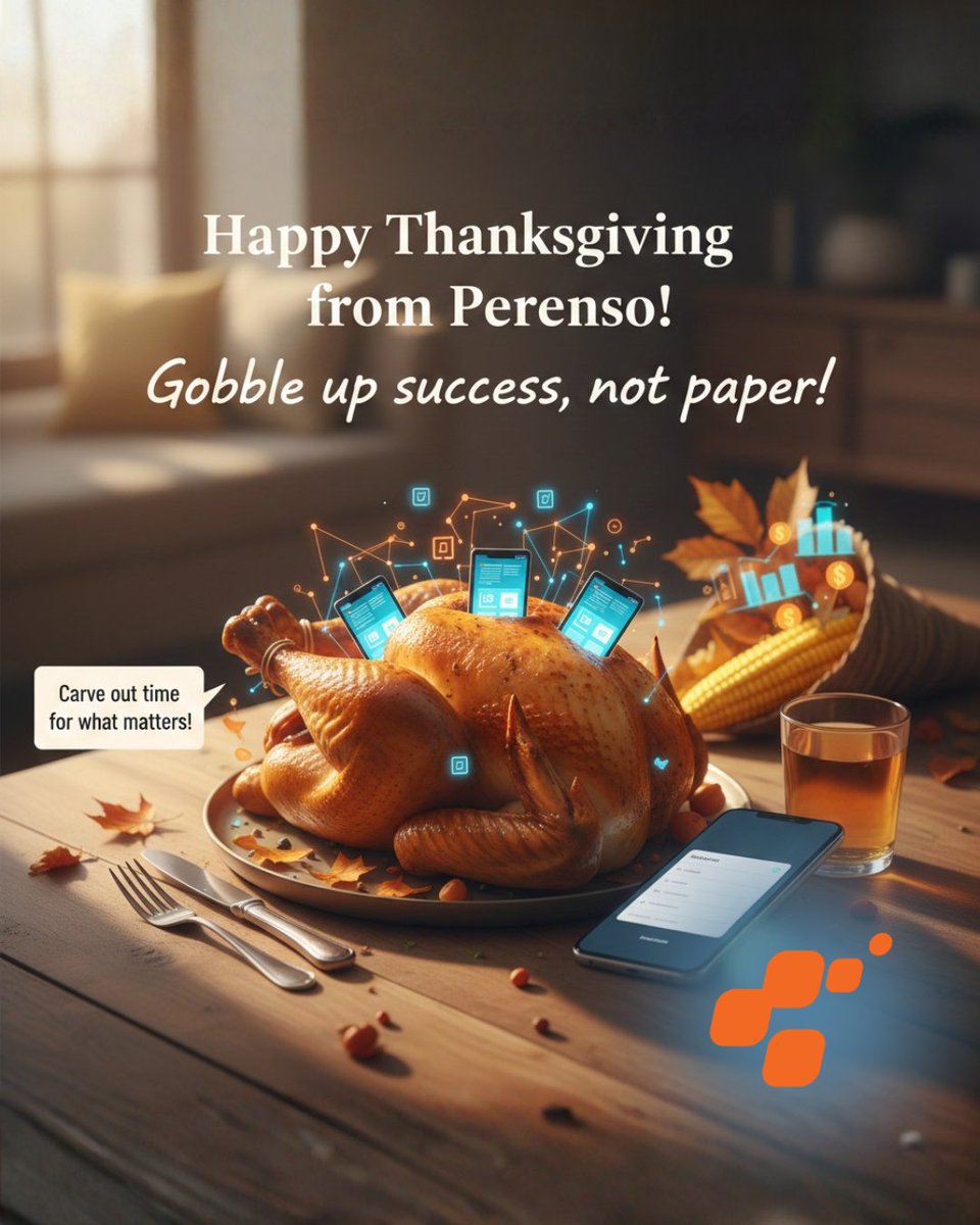Wishing you all a cornucopia of success, great company, and perfectly accurate orders. 🦃

We're giving thanks for our amazing customers! Enjoy the long weekend! 🙏

#HappyThanksgiving #Perenso #CustomerSuccess #B2BSales #Thankful