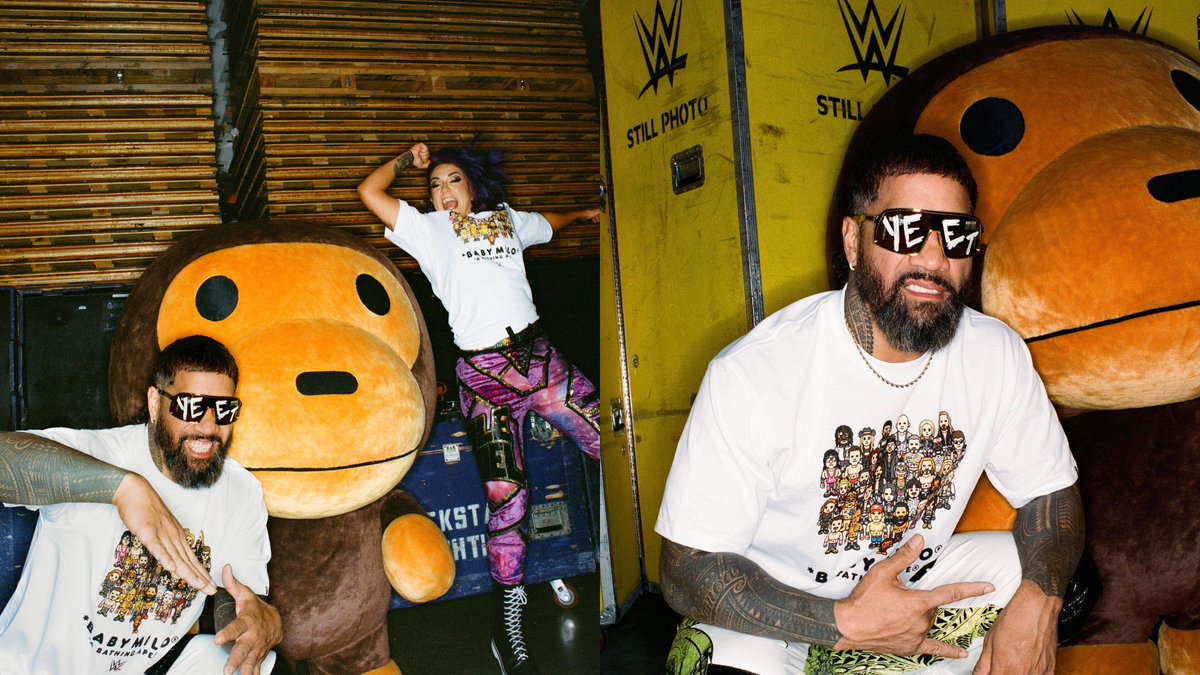 ComplexStyle's tweet image. WWE&apos;s 2025 merch collabs include Cactus Jack and BAPE. Read more: complex.com/style/a/mike-d…