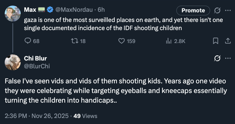 MaxNordau's tweet image. This is called the &quot;Mandela effect.&quot;

There are zero videos of IDF heroes shooting children.

Z-E-R-O.

But these people will swear on their lives that they saw it.

How do you fix this?