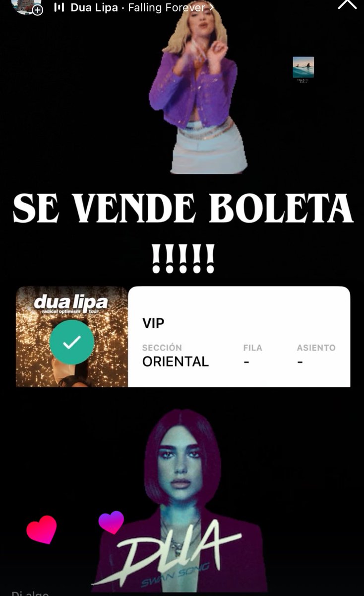 Camila21Echelon's tweet photo. En Venta!!!! 💸 
#DuaLipa #RadicalOptimismTour #BOGOTÁ #Colombia #dualipaencolombia https://t.co/7mt7mp8mh1