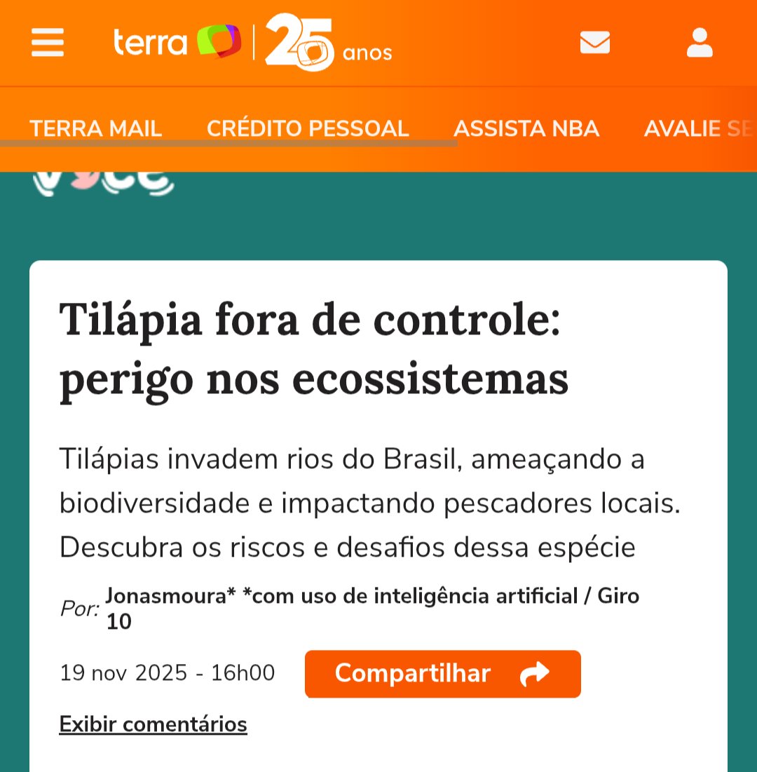 A primeira leva de tilápia trazida para o Brasil na década de 50 não vingou, então... A segunda e mais importante ocorreu em 1971, quando a tilápia-do-Nilo chegou ao nordeste.
Mas, em 2025 ela se tornou um risco, após a JBS começar a importar tilápia do Vietnã!